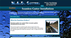 Desktop Screenshot of madgutters.com